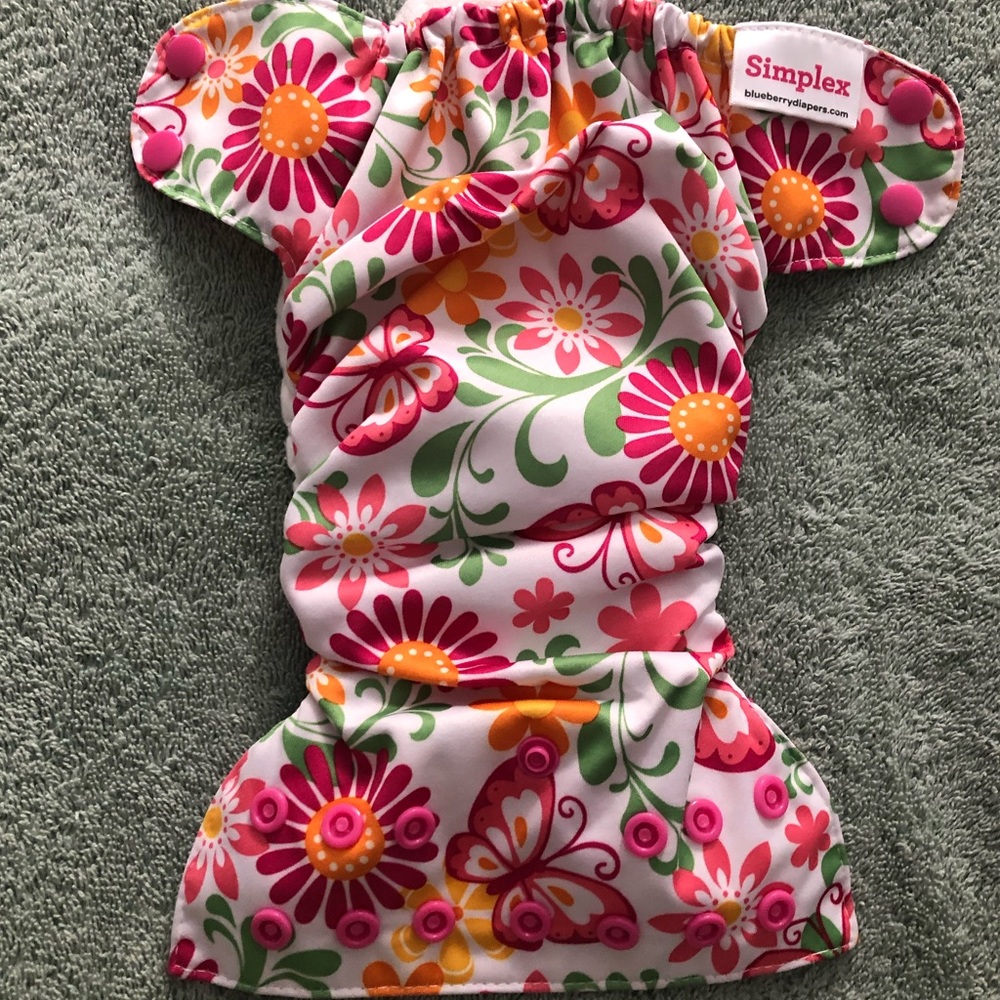 3 Blueberry Newborn Simplex Organic All-in-One cloth diapers - Picture 4 of 7